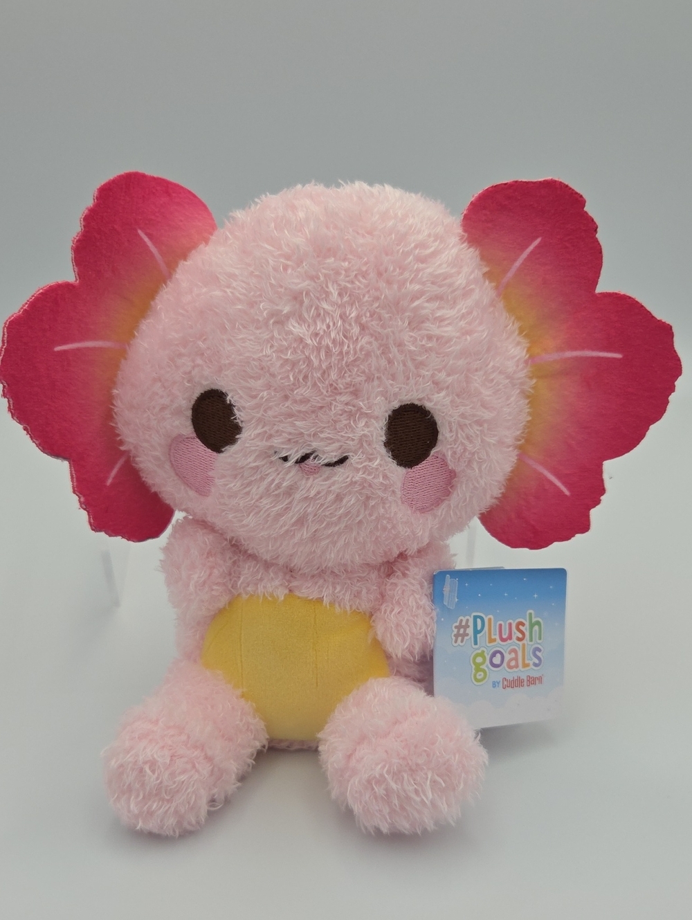 PlushGoals Cuddle Barn Pink Hibiscus Axolotl Plush Toy Nwts Round 1 Prize